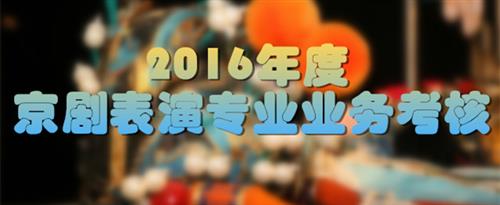 日妣免费视频国产国家京剧院2016年度京剧表演专业业务考...